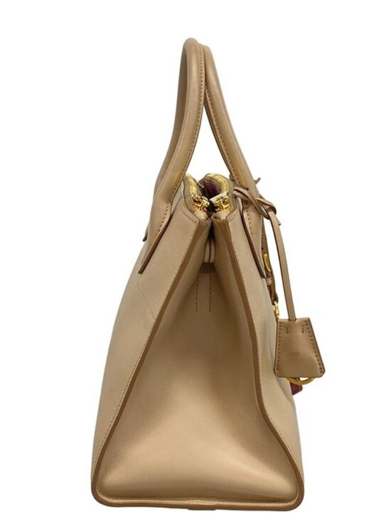Prada Tote Paradigm Beige Leather - Picture 2 of 15